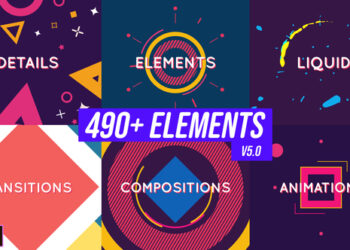 VideoHive Shape and Motion Animated Elements Pack 19437956