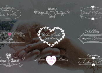 VideoHive Unique Wedding Titles for After Effects 43382978