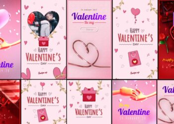 VideoHive Valentine Stories and Posts Pack 43219125