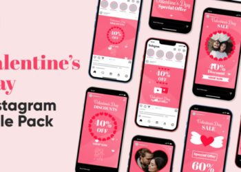 VideoHive Valentines Day Instagram Sale For After Effects 43427336