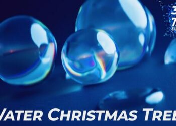 VideoHive Water Christmas Trees 42143354