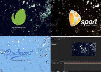 VideoHive Water Rectangle Logo Intro 42206714