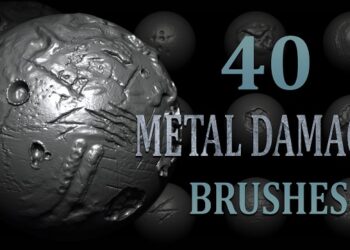 Artstation – Metal Damage Brush + Alphas