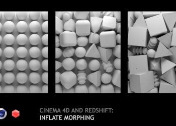 Cinema 4D (R20+) and Redshift: Inflate Morphing By Alexey Brin