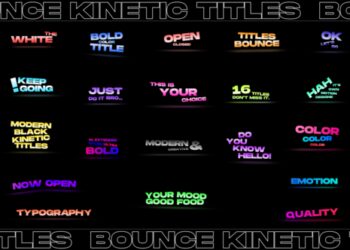 VideoHive 20 Bounce Titles 43939983