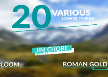 VideoHive 20 Various Lower Thirds 15952425