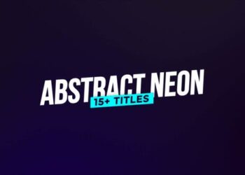 VideoHive Abstract Neon Titles 43724876