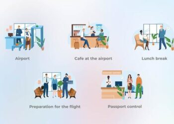VideoHive Airport - Flat concepts 43902402