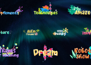 VideoHive Alien Flowers Titles for After Effects 44456147