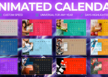 VideoHive Animated Calendar Kit 43407461