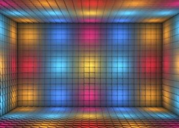 VideoHive Broadcast Pulsating Hi-Tech Illuminated Cubes Room Stage 11 43408538