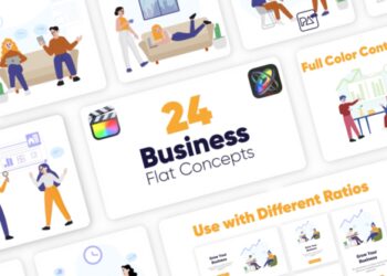 VideoHive Business Flat Concepts For Final Cut Pro X 43215922