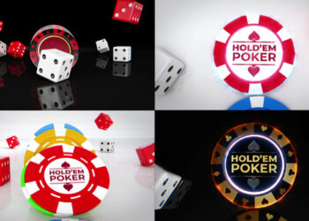 VideoHive Casino Chips Logo Reveals 43943446