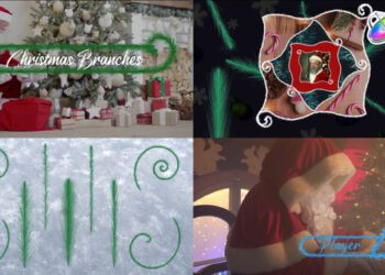 VideoHive Christmas Branches And Vignettes And Titles Pack for FCPX 42347535