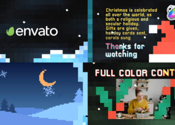 VideoHive Christmas New Year Pixel Opener | FCPX 42462363