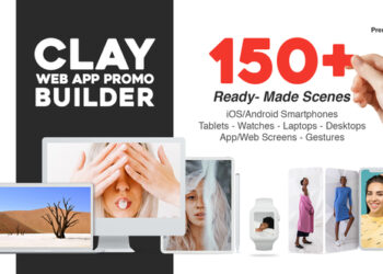 VideoHive Clay Web App Promo Builder 28890153