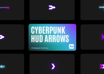 VideoHive Cyberpunk HUD Arrow for After Effects 43856585