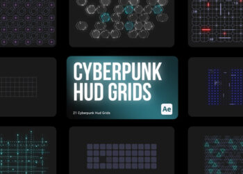 VideoHive Cyberpunk HUD Grids for After Effects 43988079