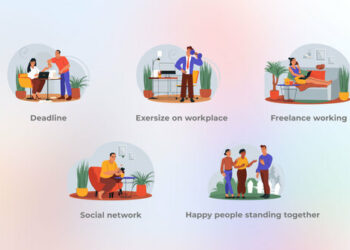 VideoHive Different Work - Flat Concepts 44510266