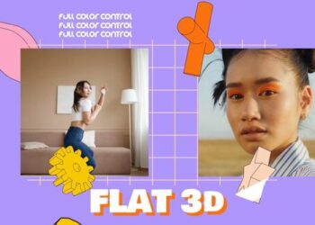 VideoHive Flat 3D Pop Intro 44082748