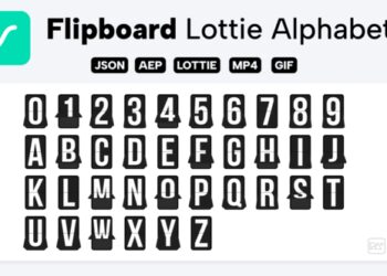 VideoHive Flip Board Lottie Alphabet 42085458