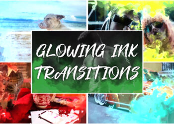 VideoHive Glowing Ink Transitions for After Effects 44503032
