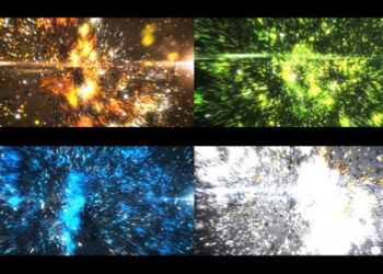 VideoHive Glowing Particles Logo Reveal 8502158