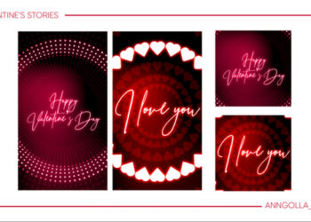 VideoHive Happy Valentines Day Greeting Card + Stories 42367077