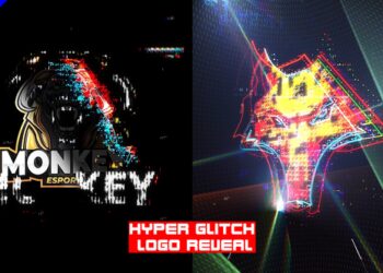 VideoHive Hyper Glitch Logo Reveal 43794501