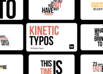 VideoHive Kinetic Typos for After Effects 44234246