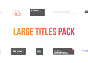 VideoHive Large Titles Pack 43981996