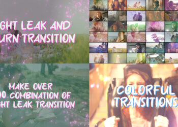 VideoHive Light Leak Transitions And Burn Transitions for DaVinci Resolve 43335396