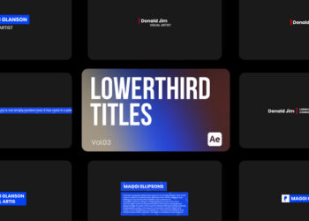 VideoHive Lowerthird Titles 03 for After Effects 44233890
