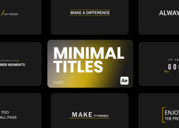 VideoHive Minimal Titles 01 for After Effects 44259463
