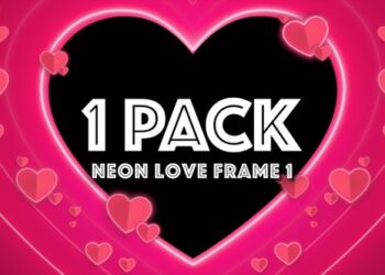 VideoHive Neon Love Frame 1 (alpha) 43382166