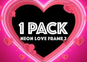 VideoHive Neon Love Frame 2 (alpha) 43382240