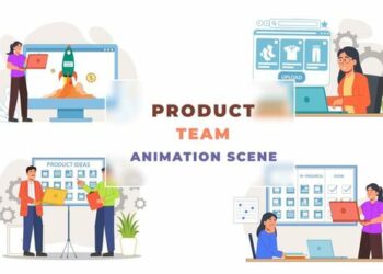 VideoHive Product Team Explainer Animation Scene 43661313
