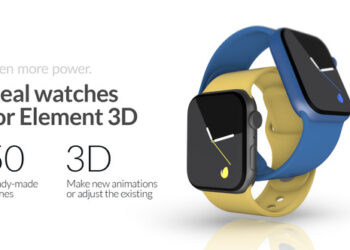 VideoHive Real Smartwatches for Element 3D 41879182