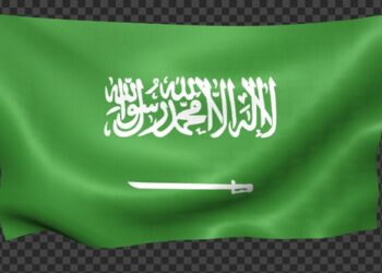 VideoHive Saudi Arabia Flag Waving Looped 43403638