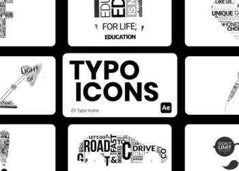 VideoHive Typo Icons for After Effects 44113251