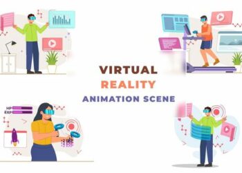 VideoHive Virtual Reality Goggles Animation Scene 43663435