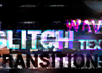 VideoHive Wave Glitch Text Transitions 43956586