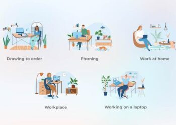 VideoHive Workplace - Flat concepts 44184267