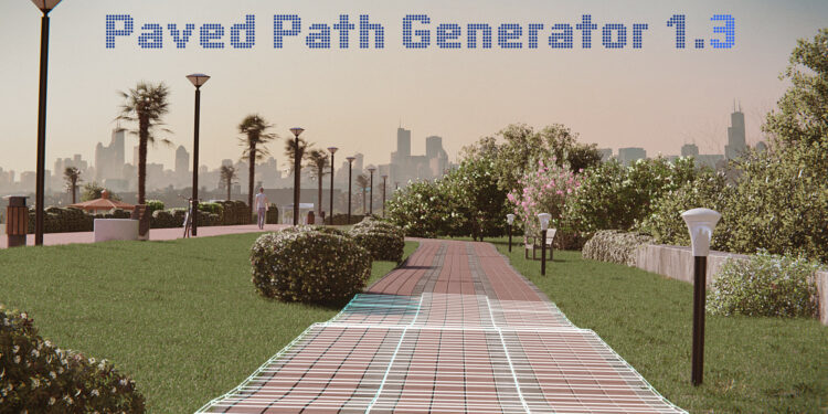 Blender Market - Paved Path Generator 1.3 1.3