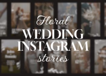 VideoHive 16 Floral Wedding Stories 44269779