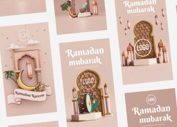 VideoHive 3D Modern Ramadan Stories 44313926
