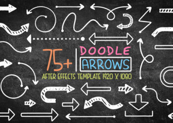 VideoHive 75 Doodle Arrow Pack After Effects 43760854