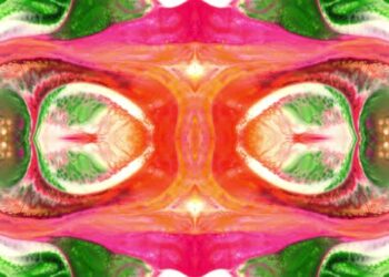 VideoHive Abstract Colorful Paint Spread Mirror Reflection Fantasy 213 43396113