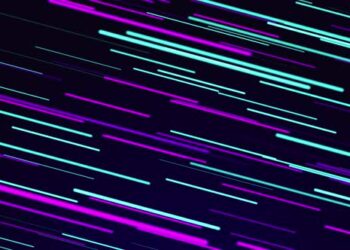 VideoHive Abstract Neon Colorful Light Shapes Trails Speed Animation 4K Seamless Loop Tunnel. 43396054