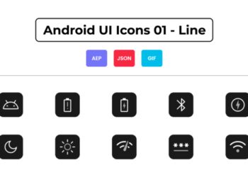 VideoHive Android UI Icons 01 - Line 44608341
